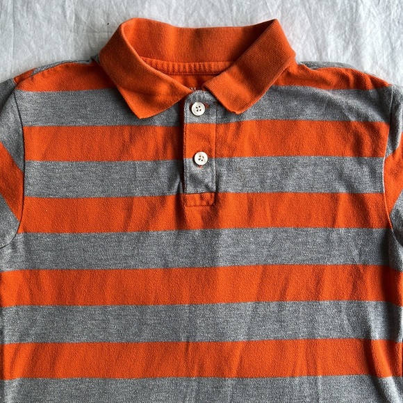 Children’s Place Boy’s Orange & Gray Polo Size: Boy’s 7/8 - Picture 2 of 6